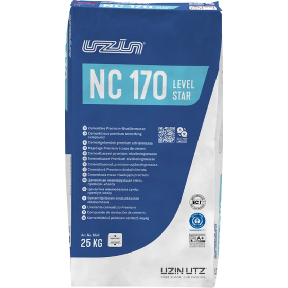Uzin NC 170 LevelStar Premium-Zement-Ausgleichsmasse | 25kg Sack