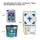 Uzin Komplettset für 50m² Untergrund-Vorbereitung auf Estrich / Beton