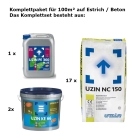Uzin Komplettset für 100m² Untergrund-Vorbereitung auf Estrich / Beton