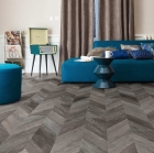 Gerflor Collection 30 - Chevron Hurricane 0809 | Fischgrät-Optik | Klebe-Vinylboden