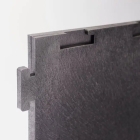 WALA WALAstic recycle - Clip-Platte Anthrazit | 15mm | Industrieboden Genarbt