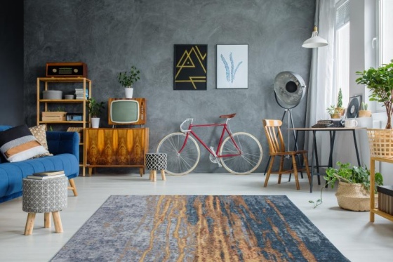 Arte Espina - Blaze 300 Beige/Blau | Jacquard