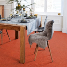 Tretford Interland - Orange 585 | Natur-Teppichfliese aus...