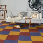 Tretford Interland - Lila 592 | Natur-Teppichfliese aus Ziegenhaar