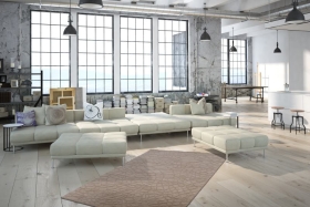 teppichWERK - Ganges 710 Braun | Kurzflorteppich