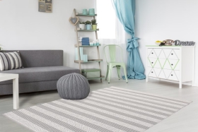 teppichWERK - Jodhpur 610 Grau | Kurzflorteppich