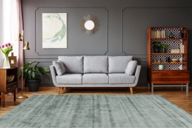 teppichWERK - Luxury 110 Mint | Kurzflorteppich