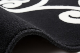 teppichWERK - Manolya 2099 Schwarz | Kurzflorteppich