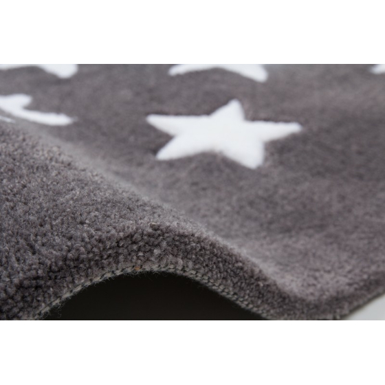 teppichWERK - Sternentraum grau | Kinderteppich