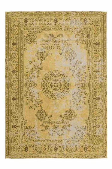 teppichWERK - Nostalgia 385 Gold | Kurzflorteppich