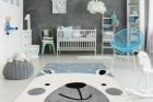 teppichWERK - Kuschelbär blau | Kinderteppich