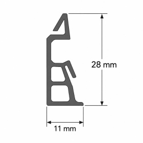 Gerflor - Befestigungsclip für Dekor-Sockelleisten |...