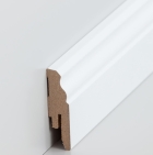 MDF Sockelleiste HH-Profil | Berliner Leiste | 58mm hoch | weiß