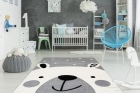 teppichWERK - Kuschelbär grau | Kinderteppich 120cm x 170cm