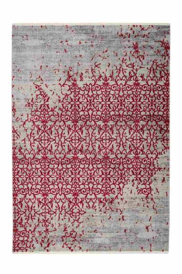 Arte Espina - Baroque 200 Rot | Kurzflorteppich mit Fransen 160cm x 230cm