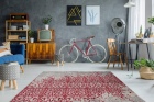 Arte Espina - Baroque 200 Rot | Kurzflorteppich mit Fransen 160cm x 230cm