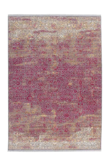 Arte Espina - Antigua 200 Orange / Rot | Kurzflorteppich mit Fransen 160cm x 230cm