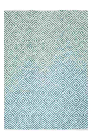 teppichWERK - Aperitif 310 Türkis | Kurzflorteppich 160cm x 230cm