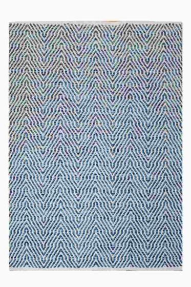 teppichWERK - Aperitif 410 Blau | Kurzflorteppich 120cm x 170cm