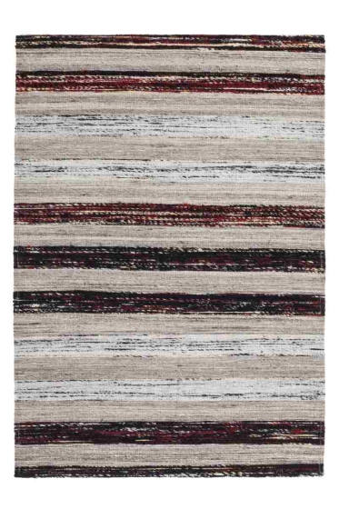 teppichWERK - Duarte 210 Schwarz/Weiß | Kurzflorteppich 80cm x 150cm