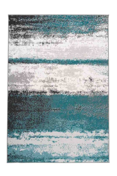 teppichWERK - Esperanto 525 Blau | Kurzflorteppich 120cm x 170cm