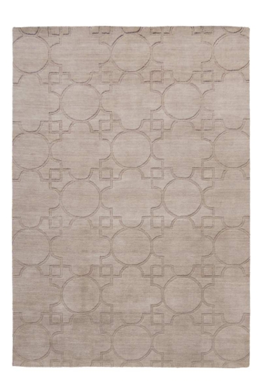 teppichWERK - Ganges 310 Beige | Kurzflorteppich 80cm x 150cm