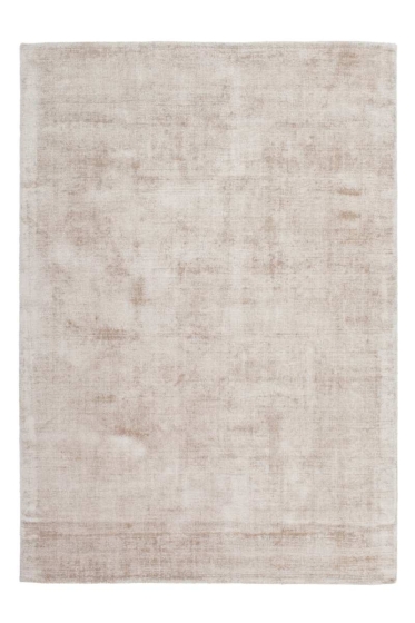 teppichWERK - Luxury 110 Elfenbein/Taupe | Kurzflorteppich 80cm x 150cm
