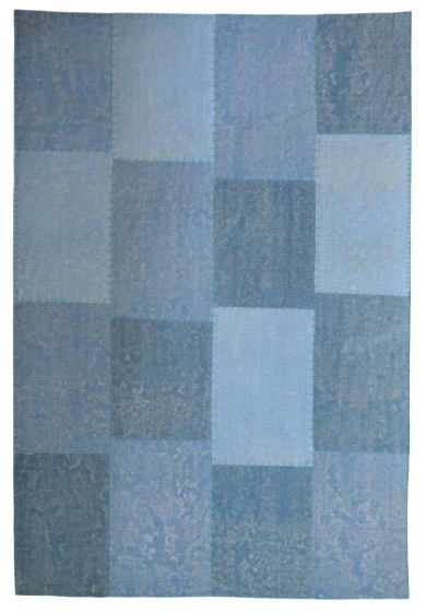 teppichWERK - Lyrical 110 Multi/Blau | Kurzflorteppich 120cm x 170cm