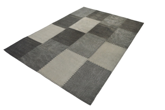 teppichWERK - Lyrical 110 Multi/Grau | Kurzflorteppich 120cm x 170cm