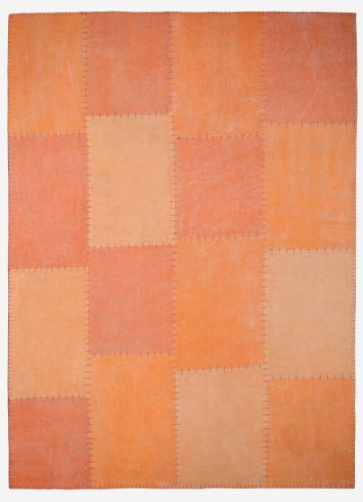 teppichWERK - Lyrical 110 Multi/Orange | Kurzflorteppich 80cm x 150cm