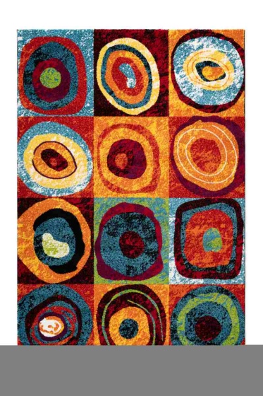 teppichWERK - Thailand Phuket Rainbow | Kurzflorteppich 120cm x 170cm