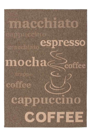 teppichWERK - Sweden Uppsala Kaffee | Kurzflorteppich 200cm x 290cm