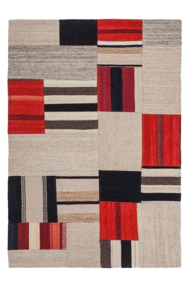 teppichWERK - Radical 240 Terra/Multi | Kurzflorteppich 160cm x 230cm