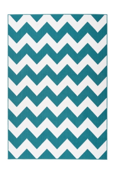 teppichWERK - Manolya 2095 Türkis | Kurzflorteppich 160cm x 230cm