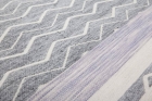 teppichWERK - Mirage 110 Violett/Grau | Kurzflorteppich 120cm x 170cm