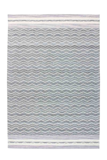 teppichWERK - Mirage 110 Violett/Grau | Kurzflorteppich 160cm x 230cm