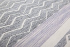teppichWERK - Mirage 110 Violett/Grau | Kurzflorteppich 160cm x 230cm
