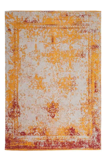teppichWERK - Nostalgia 285 Orange | Kurzflorteppich 160cm x 230cm