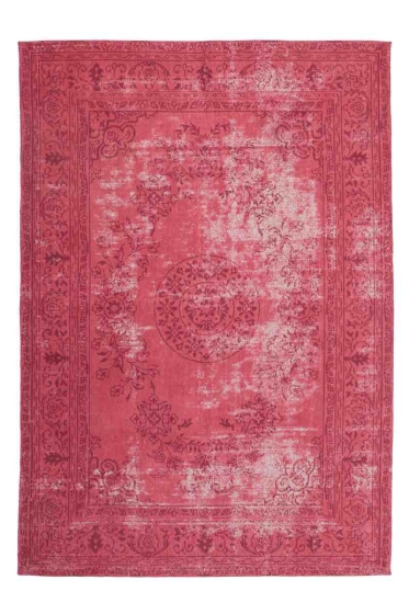 teppichWERK - Nostalgia 385 Rot | Kurzflorteppich 120cm x 170cm