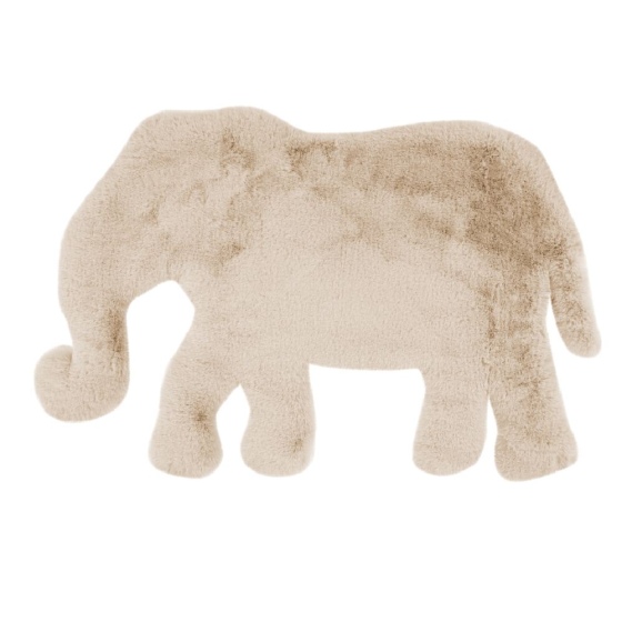 teppichWERK - Elefant | Kinder-Motivteppich Creme