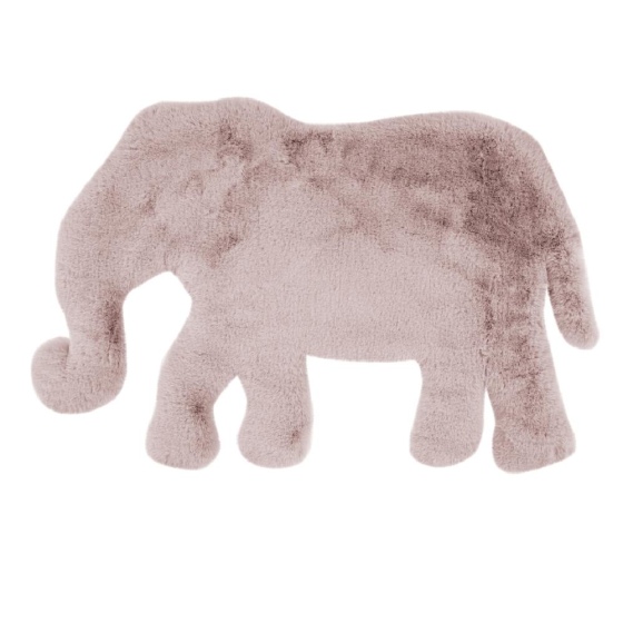 teppichWERK - Elefant | Kinder-Motivteppich Rosa