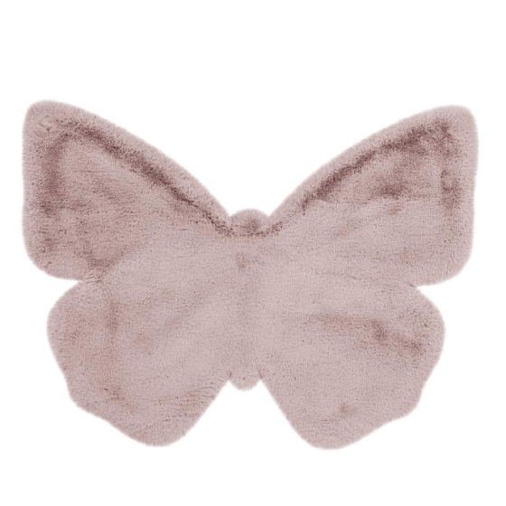 teppichWERK - Schmetterling | Kinder-Motivteppich Rosa