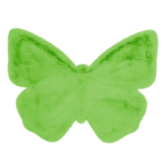 teppichWERK - Schmetterling | Kinder-Motivteppich Grün