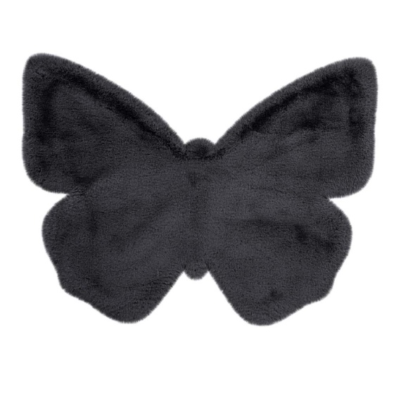 teppichWERK - Schmetterling | Kinder-Motivteppich Anthrazit