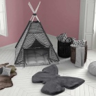 teppichWERK - Schmetterling | Kinder-Motivteppich Anthrazit