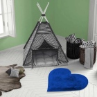 teppichWERK - Herz | Kinder-Motivteppich Blau