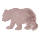 teppichWERK - Bär | Kinder-Motivteppich Rosa