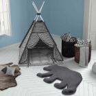 teppichWERK - Bär | Kinder-Motivteppich Anthrazit