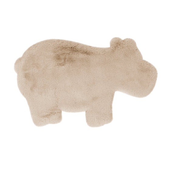 teppichWERK - Hippo | Kinder-Motivteppich Creme
