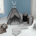 teppichWERK - Tiger | Kinder-Motivteppich Grau